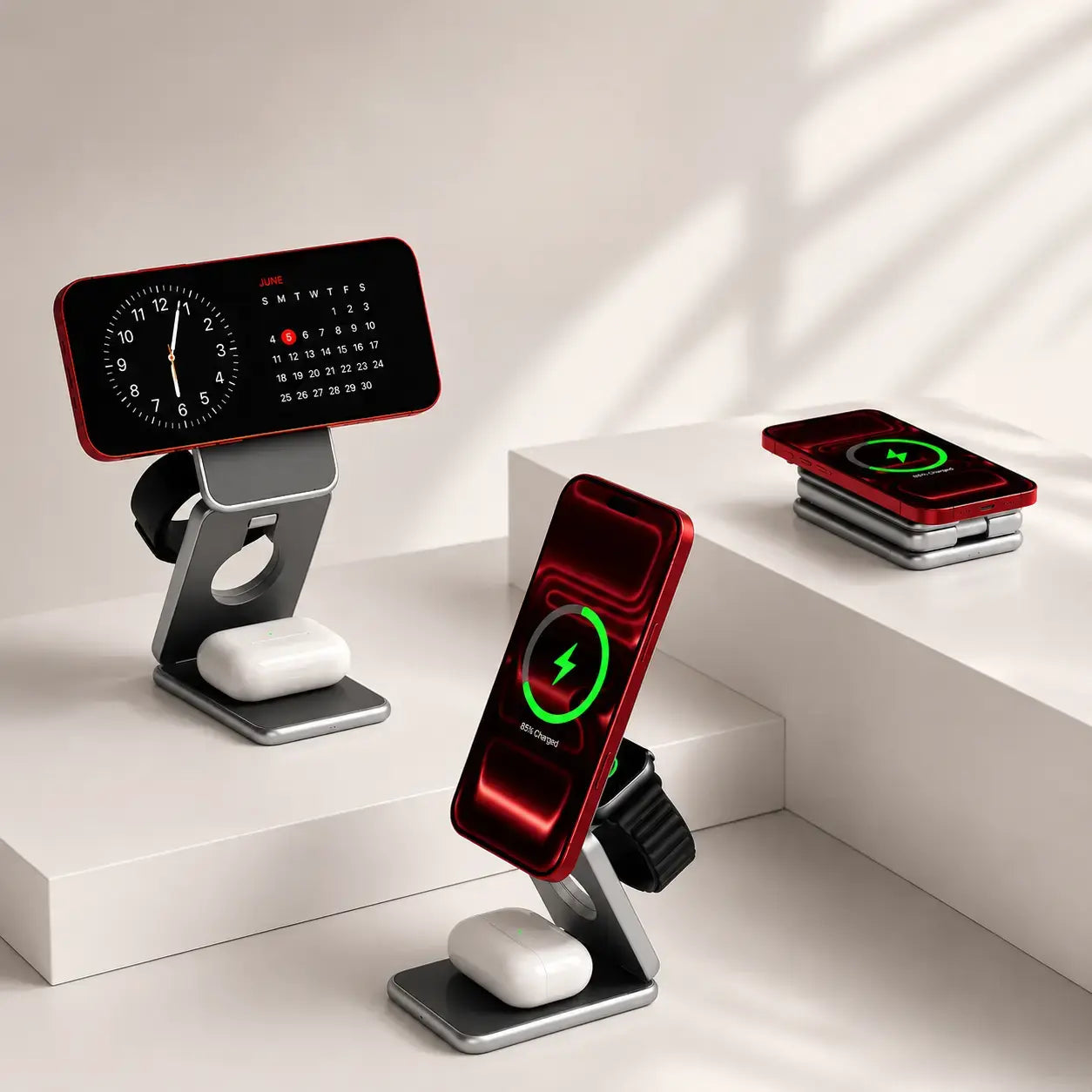 Multi-device wireless chargers for iPhone, Apple Watch and AirPods