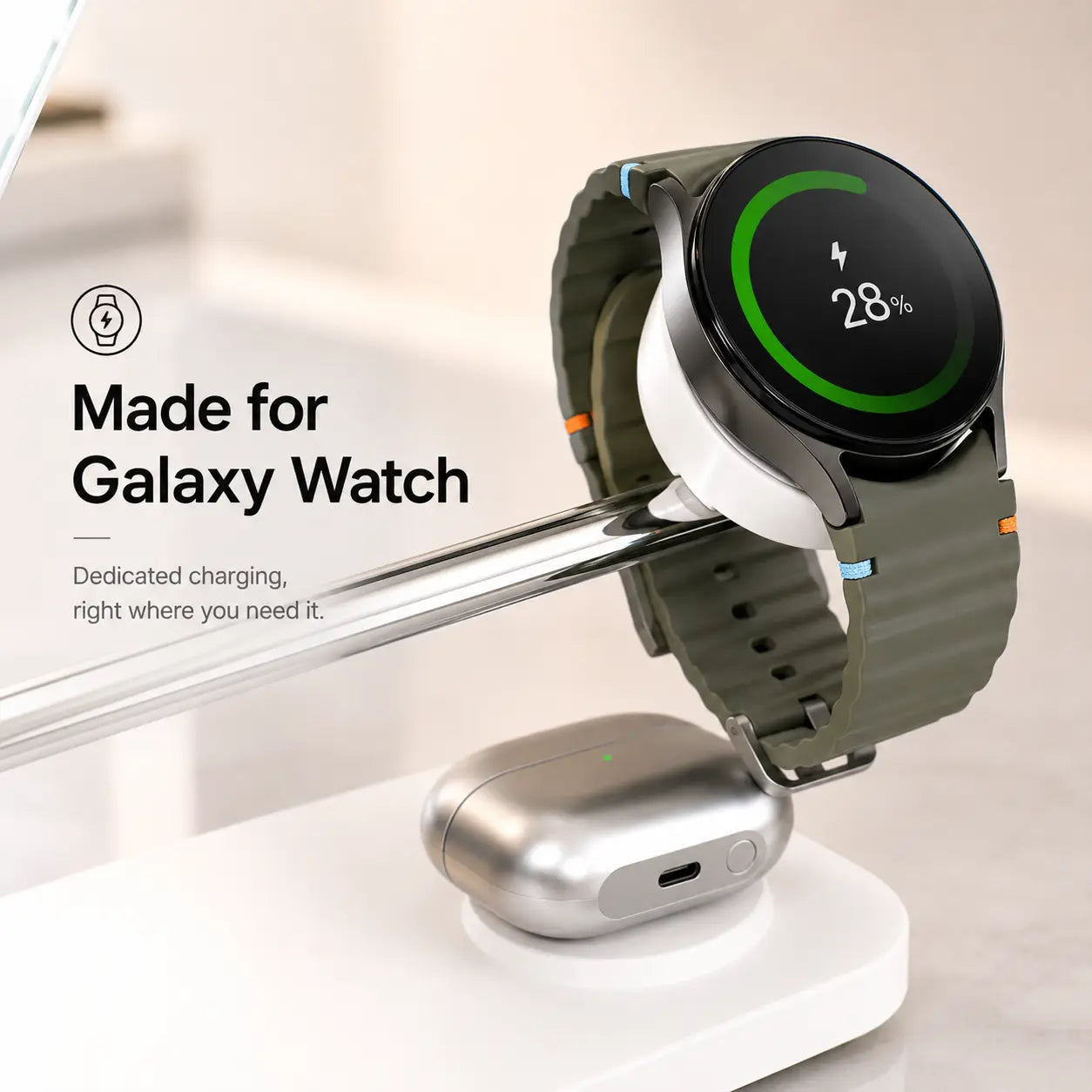 MagStation Qi2 magnetic wireless charging dock for Samsung Galaxy devices