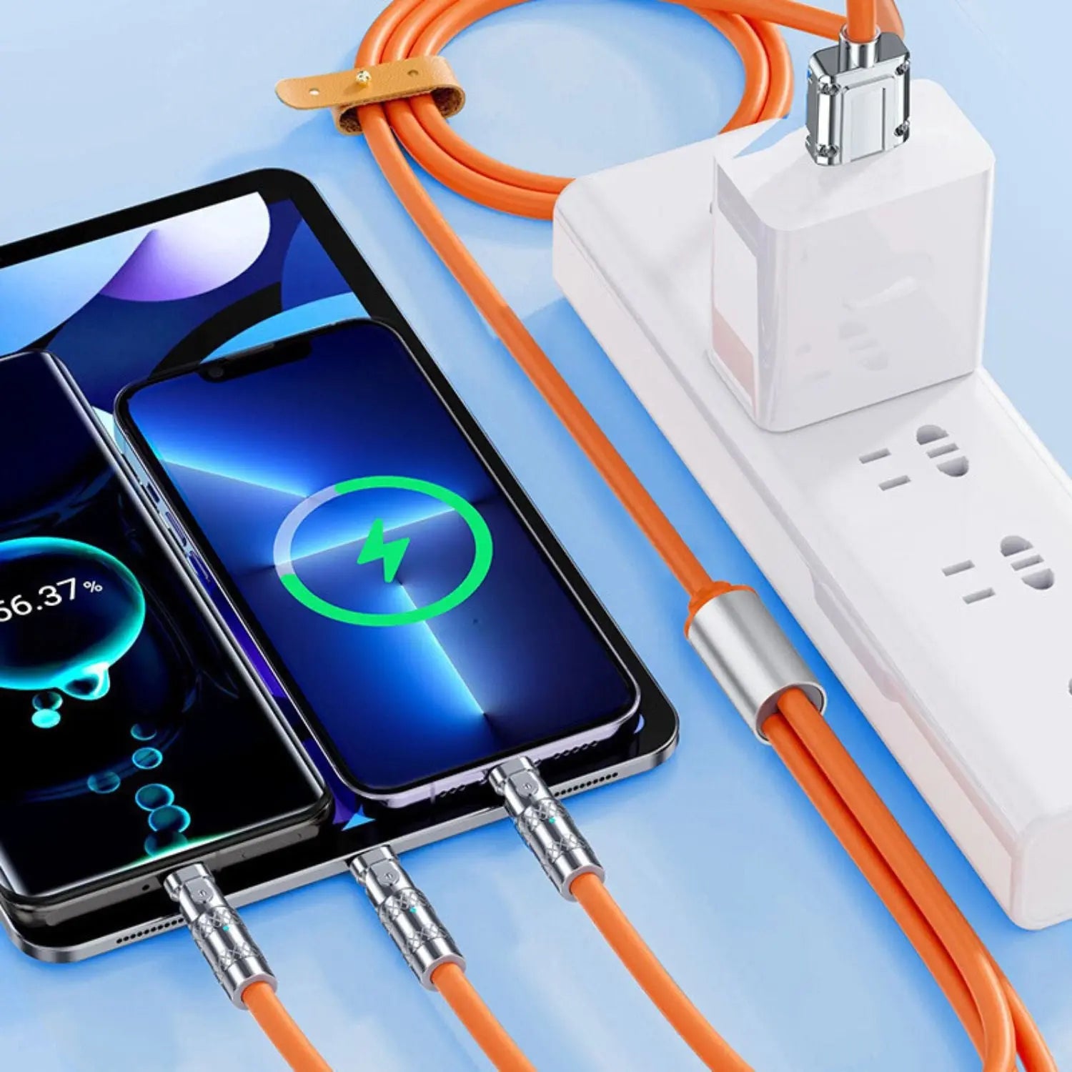 3 in 1 Charging Cable with Universal Compatbility & 120W