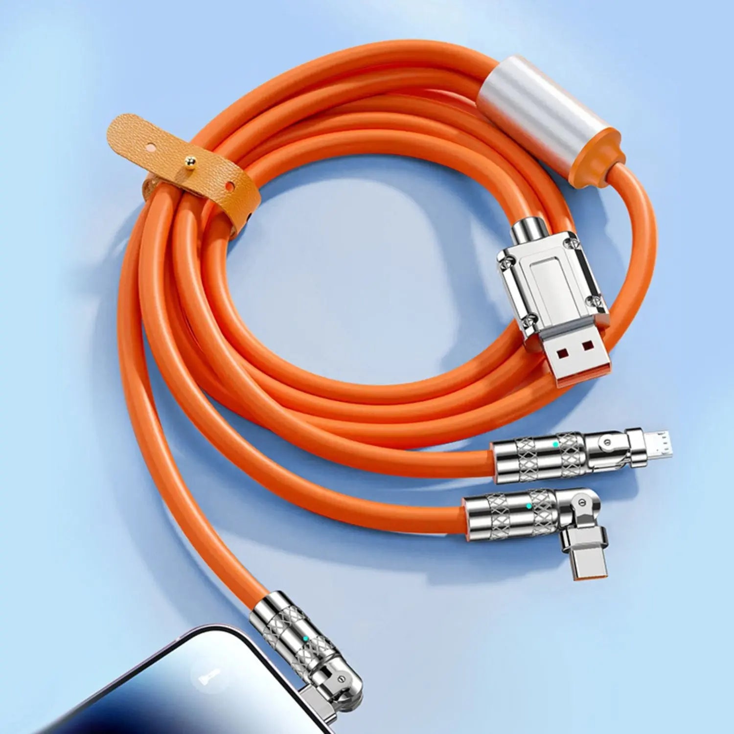 3 in 1 Charging Cable with Universal Compatbility & 120W