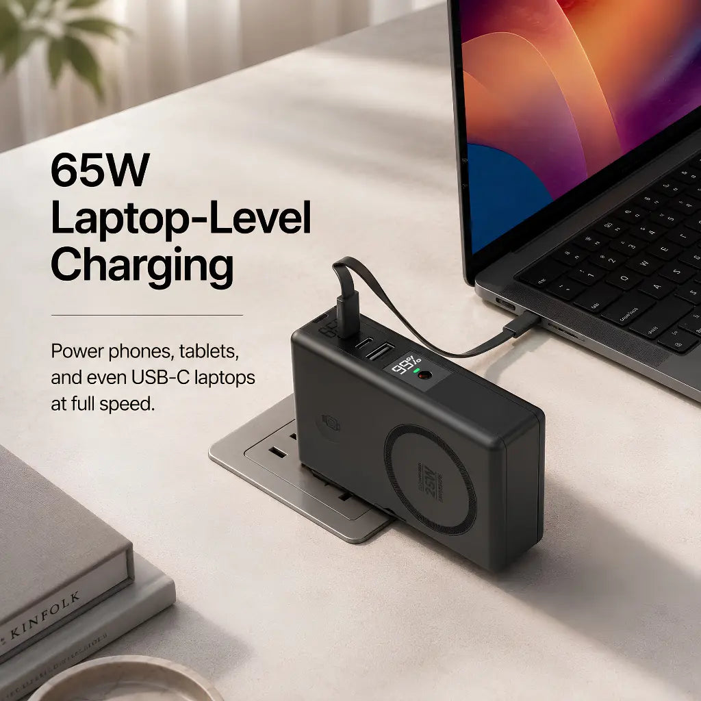 laptop power bank 65w usb c