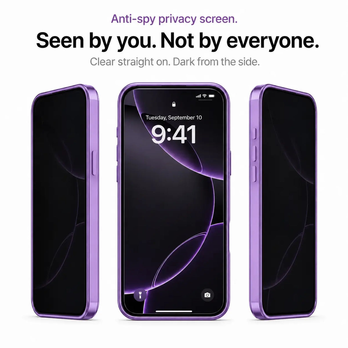 magnetic privacy iphone case amethyst purple #color_Amethyst Purple
