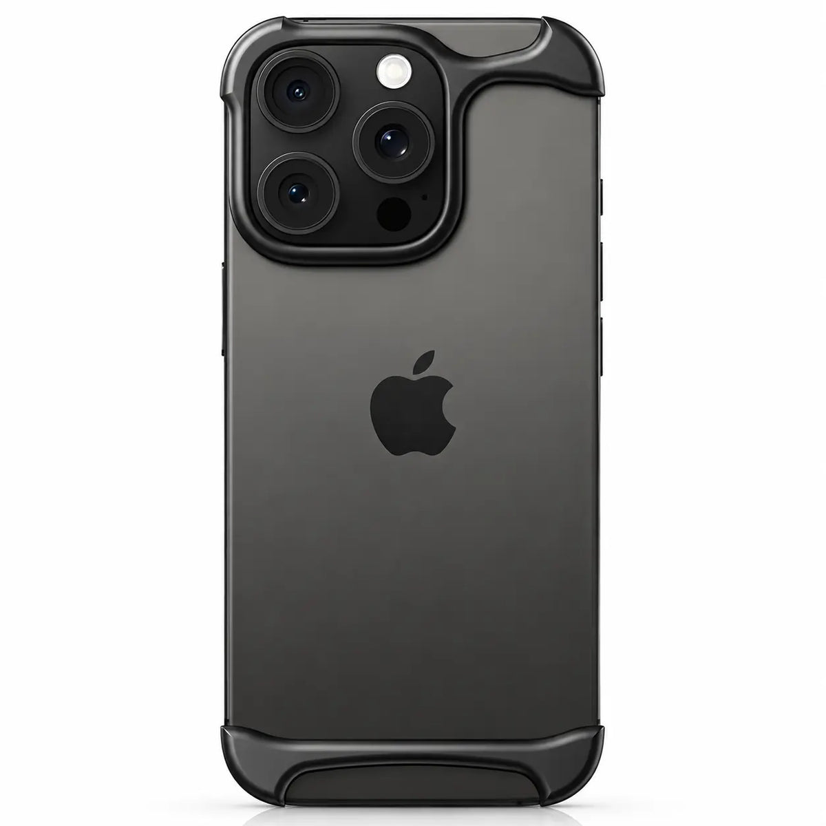Aluminum bumper case with raised protective edges