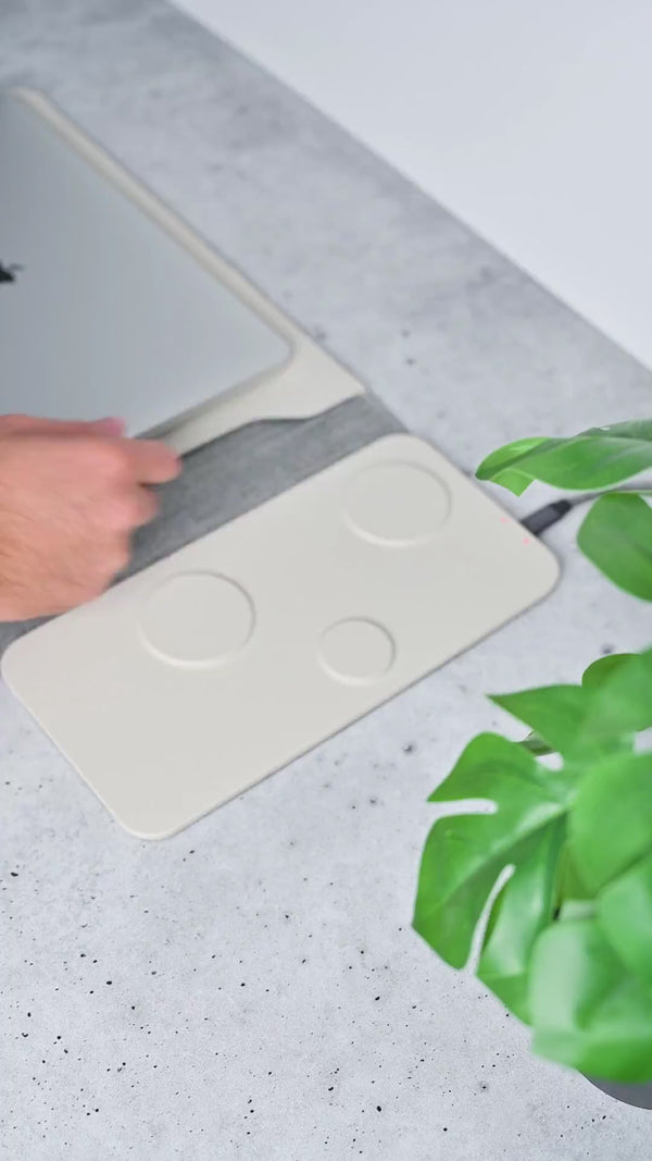 MagDesk Sleeve 5-in-1 charging laptop sleeve — power your apple essentials