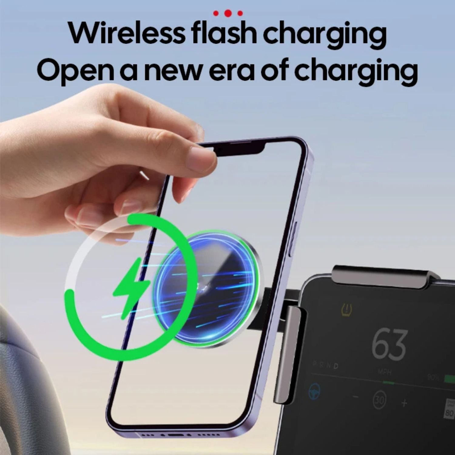 Magnetic Car Charger & Phone Holder for Tesla